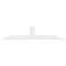 Ekena Millwork Portland Architectural Grade PVC Gable Bracket, 60"W x 12 1/2"H x 4"D x 4"F, 5/12 Pitch GBP060X13X0404POR00 - alternate 2